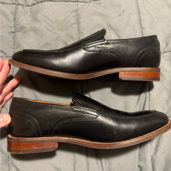 FLORSHEIM Men’s Black Leather Slip-On Loafers Size 7.5 - Picture 5 of 7
